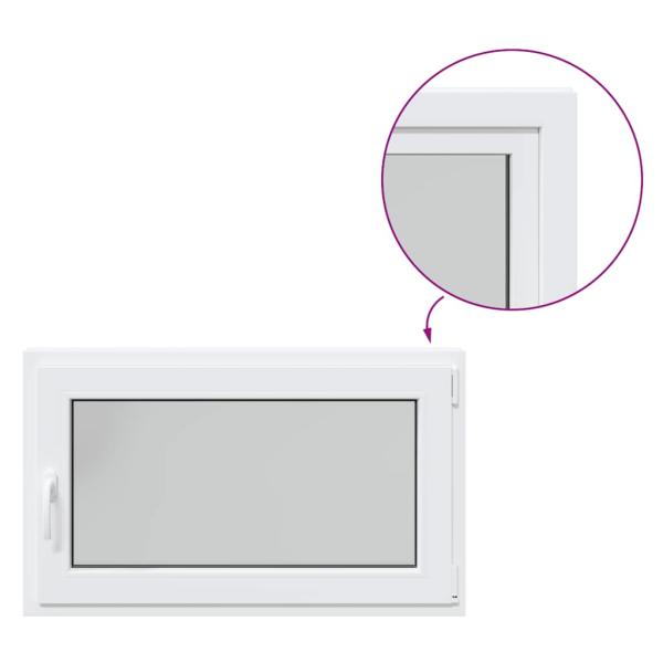 Kellerfenster "RISOR" 100x50 cm Drehkipp DIN Rechts Weiß
