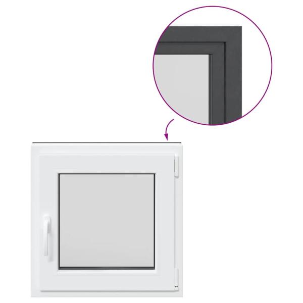 Kellerfenster "RISOR" 50x50 cm Drehkipp DIN Rechts Anthrazit