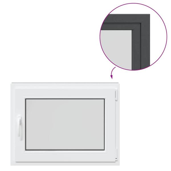 Kellerfenster "RISOR" 80x60 cm Drehkipp DIN Rechts Anthrazit