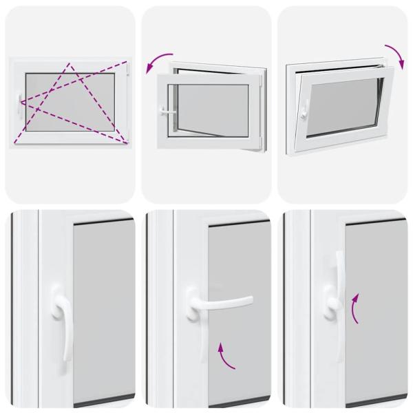 Kellerfenster "RISOR" 80x60 cm Drehkipp DIN Rechts Anthrazit