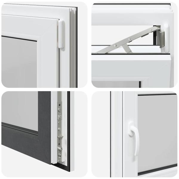 Kellerfenster "RISOR" 80x60 cm Drehkipp DIN Rechts Anthrazit