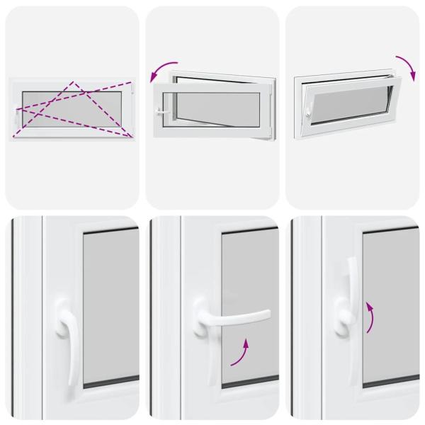 Kellerfenster "RISOR" 100x50 cm Drehkipp DIN Rechts Anthrazit