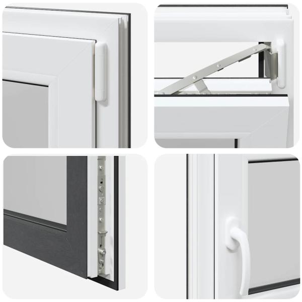 Kellerfenster "RISOR" 100x50 cm Drehkipp DIN Rechts Anthrazit