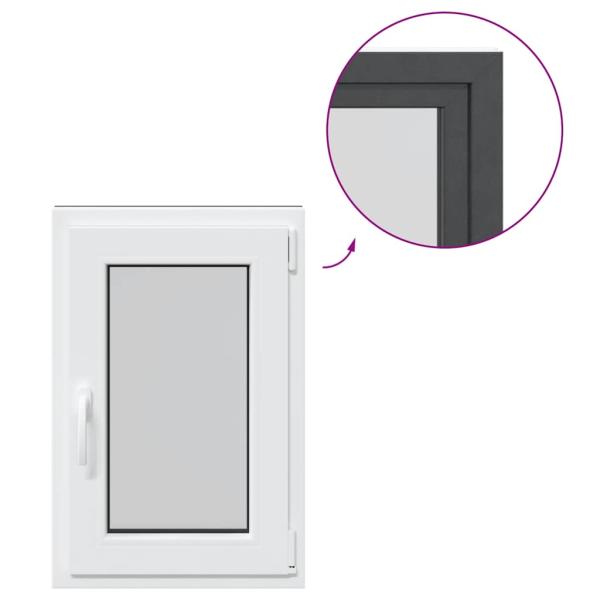 Kellerfenster "RISOR" 50x75 cm Drehkipp DIN Rechts Anthrazit