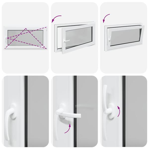 Kellerfenster "RISOR" 110x70 cm Drehkipp DIN Rechts Anthrazit