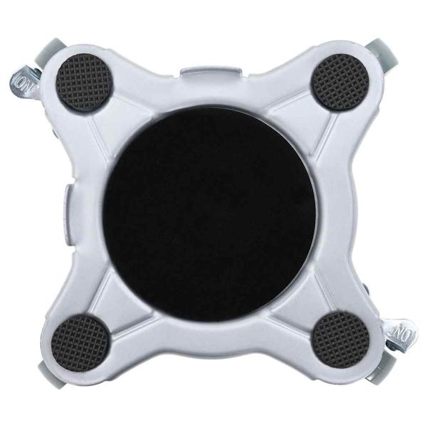 Möbelrollen 4 Stk. mit Heber 15,5x15,5x5,5 cm Stahl 1000 kg