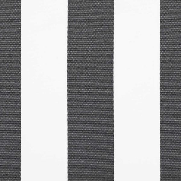 Markise Einziehbar Anthrazit und Weiß 5x3 m Stoff und Aluminium