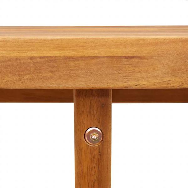 Garten-Beistelltisch Rund Ø55x40 cm Massivholz Akazie