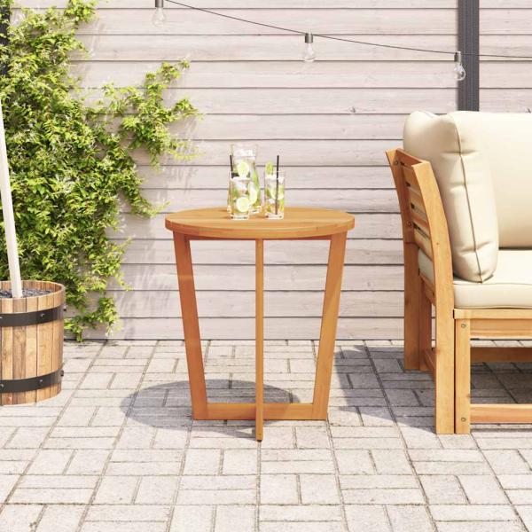 Garten-Beistelltisch Rund Ø70x75 cm Massivholz Akazie
