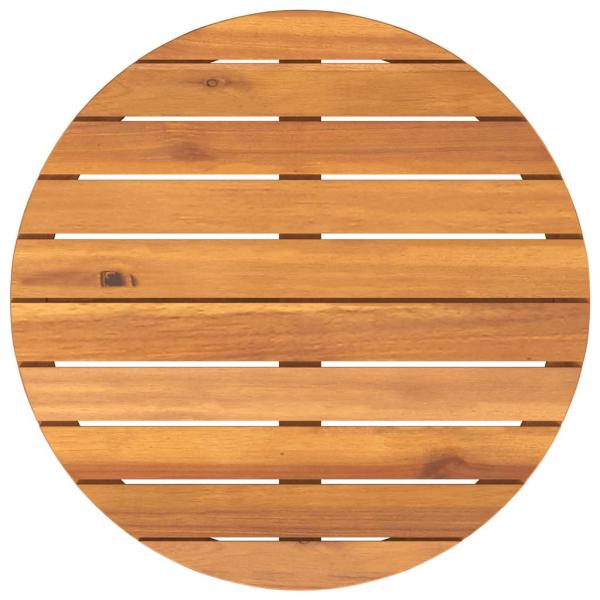 Garten-Beistelltisch Rund Ø70x75 cm Massivholz Akazie