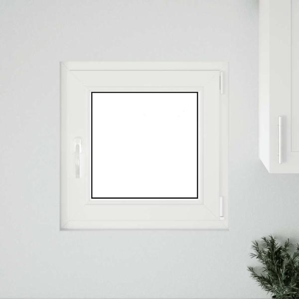 Kellerfenster "RISOR" 50x50 cm Drehkipp DIN Rechts Weiß
