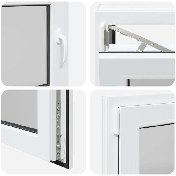 Kellerfenster "RISOR" 80x70 cm Drehkipp DIN Links Weiß