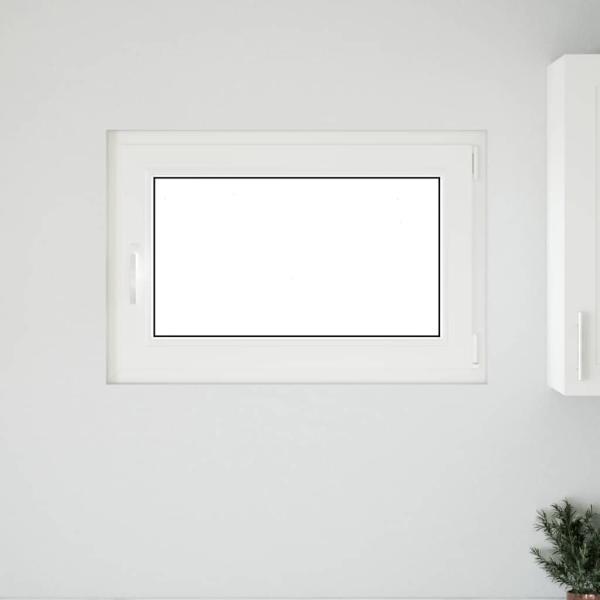 Kellerfenster "RISOR" 90x70 cm Drehkipp DIN Rechts Weiß