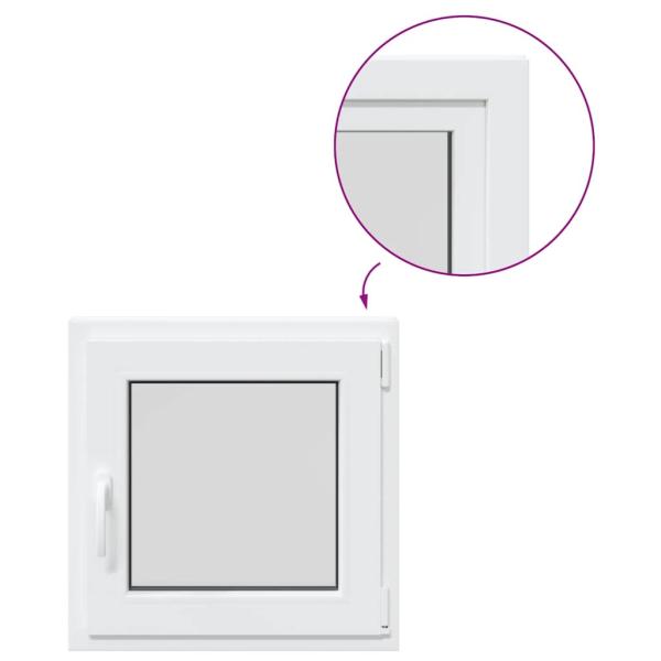 Kellerfenster "RISOR" 50x50 cm Drehkipp DIN Rechts Weiß