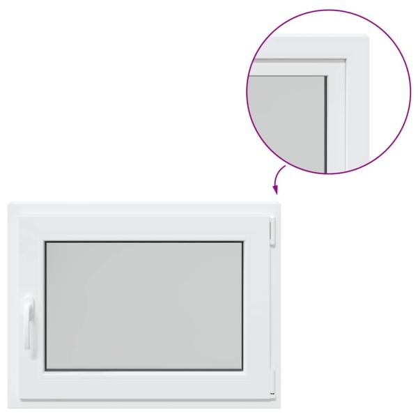 Kellerfenster "RISOR" 80x50 cm Drehkipp DIN Rechts Weiß