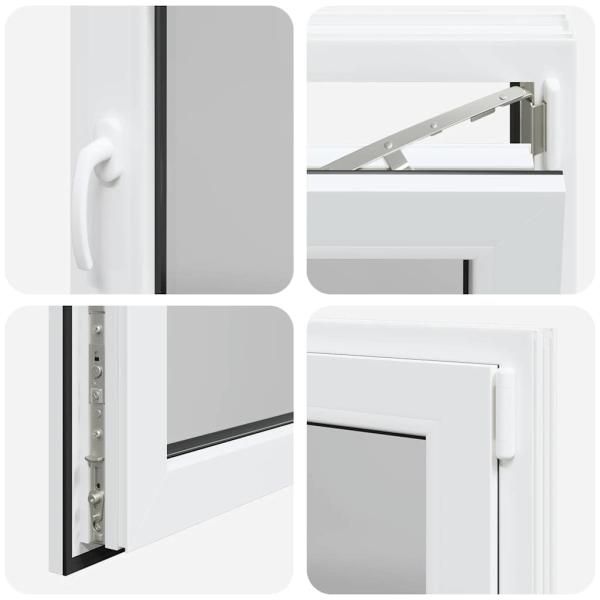 Kellerfenster "RISOR" 80x50 cm Drehkipp DIN Rechts Weiß