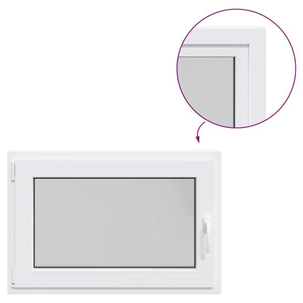 Kellerfenster "RISOR" 90x50 cm Drehkipp DIN Links Weiß