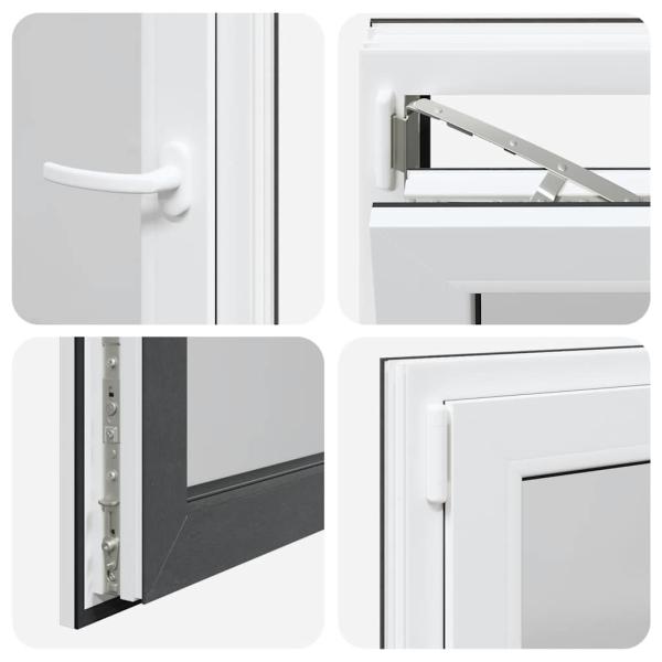 Kellerfenster "RISOR" 50x75 cm Drehkipp DIN Links Anthrazit