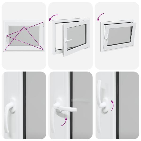Kellerfenster "RISOR" 80x70 cm Drehkipp DIN Rechts Anthrazit