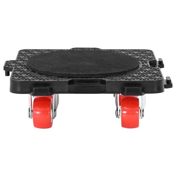 Möbelrollen 4 Stk. mit Heber Schwarz 13,5x13,5x4,2 cm 300 kg