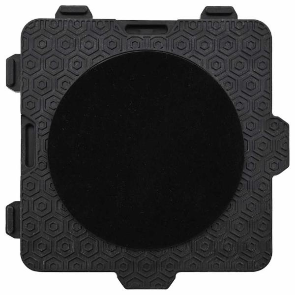 Möbelrollen 4 Stk. mit Heber Schwarz 13,5x13,5x4,2 cm 300 kg