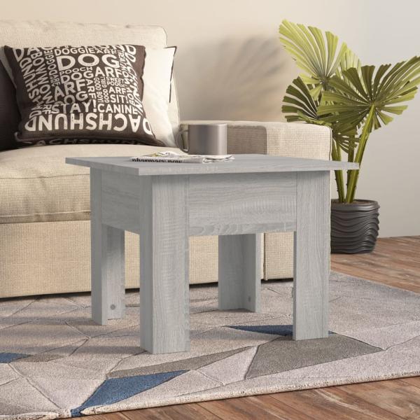 ARDEBO.de - Couchtisch Grau Sonoma 55x55x42 cm Holzwerkstoff