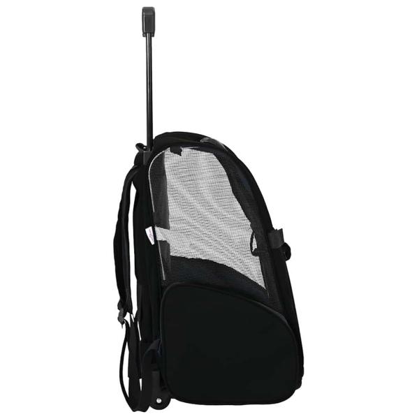 Trolley für Haustiere 3-in-1 Schwarz 48x32x57 cm cm Oxford-Gewebe