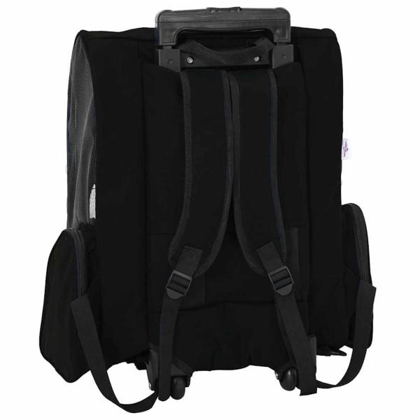 Trolley für Haustiere 3-in-1 Schwarz 48x32x57 cm cm Oxford-Gewebe