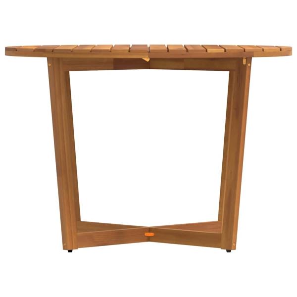 Garten-Esstisch Rund Ø110x75 cm Massivholz Akazie