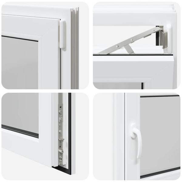 Kellerfenster "RISOR" 80x50 cm Drehkipp DIN Rechts Weiß