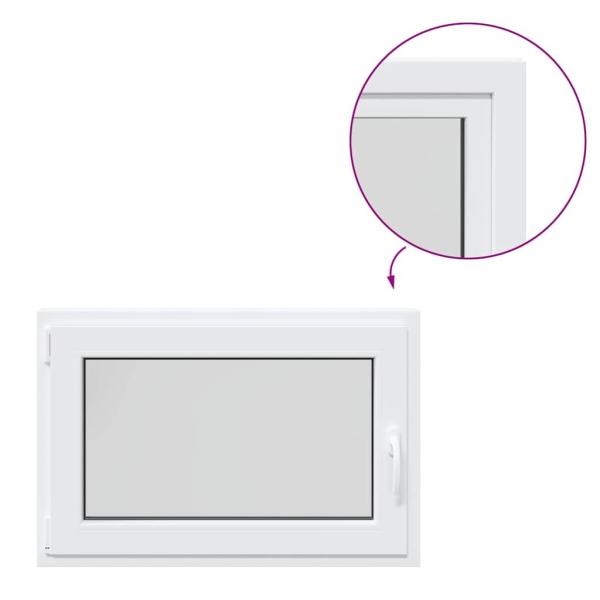 Kellerfenster "RISOR" 90x50 cm Drehkipp DIN Links Weiß