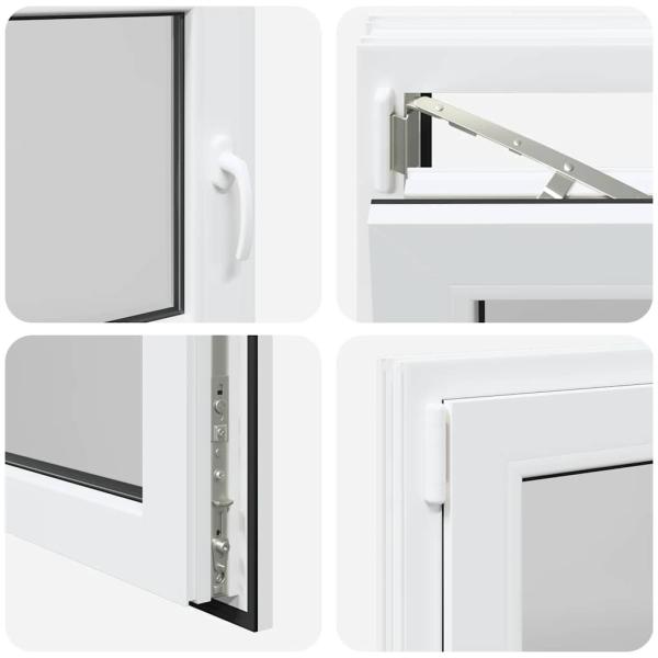 Kellerfenster "RISOR" 90x50 cm Drehkipp DIN Links Weiß