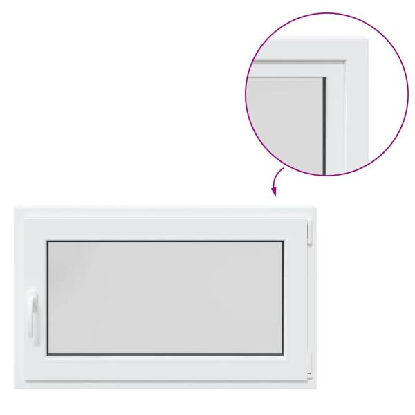 Kellerfenster "RISOR" 100x60 cm Drehkipp DIN Rechts Weiß