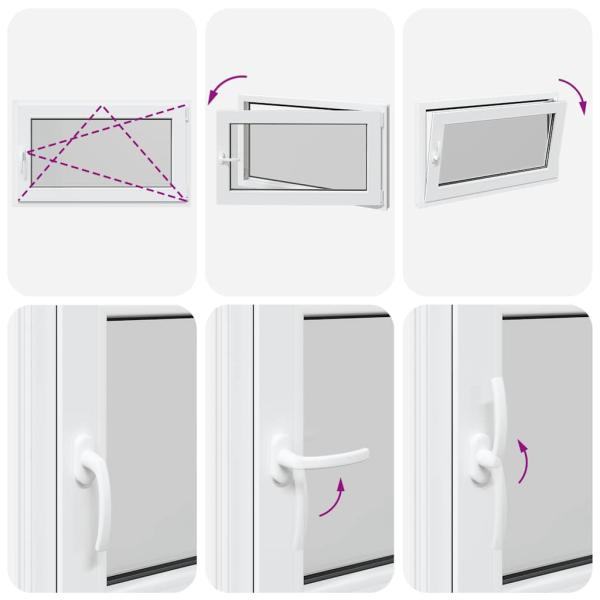Kellerfenster "RISOR" 100x60 cm Drehkipp DIN Rechts Weiß