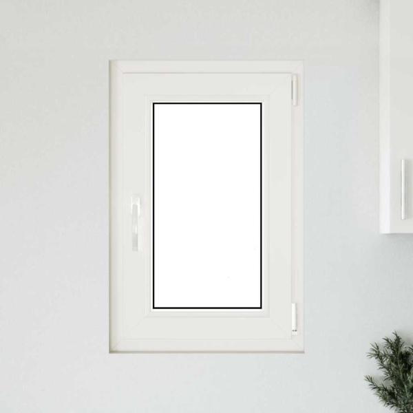 Kellerfenster "RISOR" 50x75 cm Drehkipp DIN Rechts Weiß