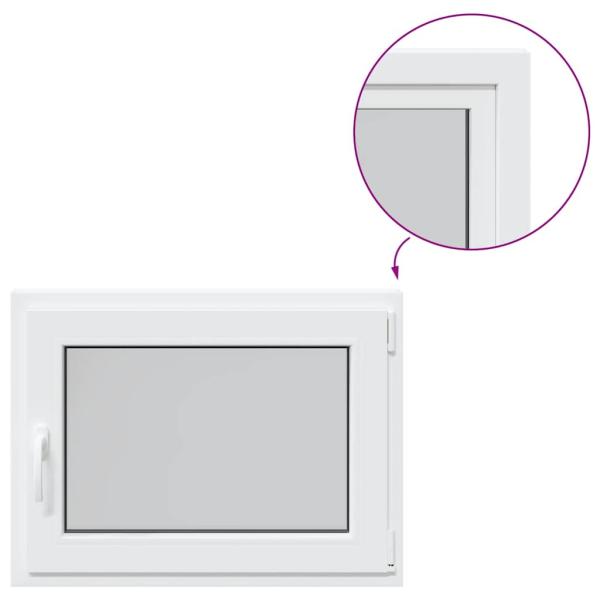 Kellerfenster "RISOR" 80x70 cm Drehkipp DIN Rechts Weiß