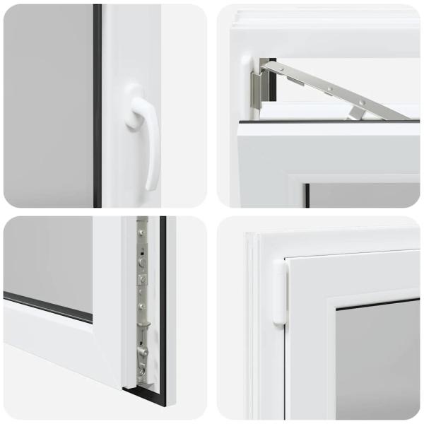 Kellerfenster "RISOR" 90x70 cm Drehkipp DIN Links Weiß