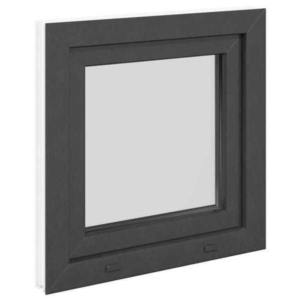 Kellerfenster "RISOR" 50x50 cm Drehkipp DIN Links Anthrazit