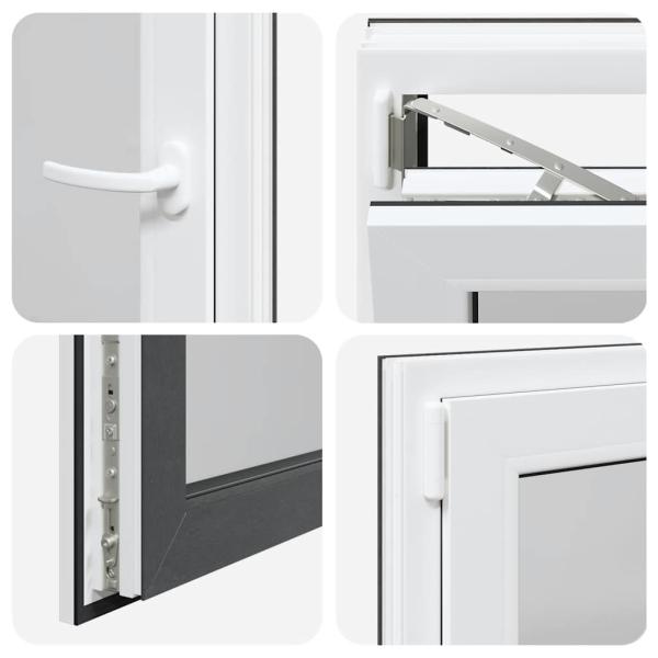 Kellerfenster "RISOR" 50x50 cm Drehkipp DIN Links Anthrazit