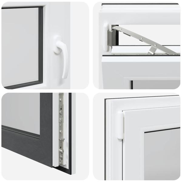 Kellerfenster "RISOR" 100x50 cm Drehkipp DIN Links Anthrazit