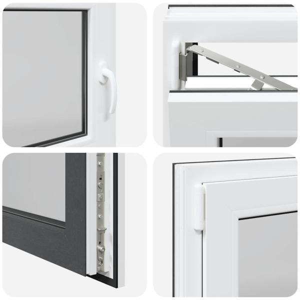 Kellerfenster "RISOR" 100x70 cm Drehkipp DIN Links Anthrazit