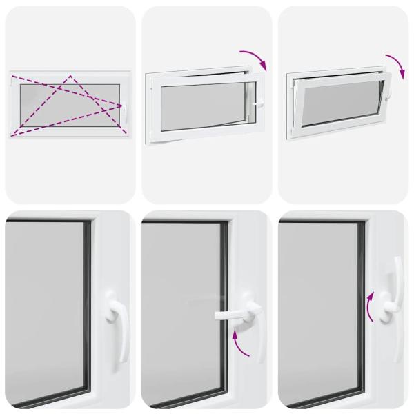 Kellerfenster "RISOR" 110x50 cm Drehkipp DIN Links Anthrazit