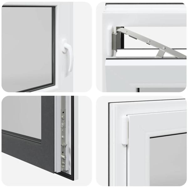 Kellerfenster "RISOR" 110x50 cm Drehkipp DIN Links Anthrazit