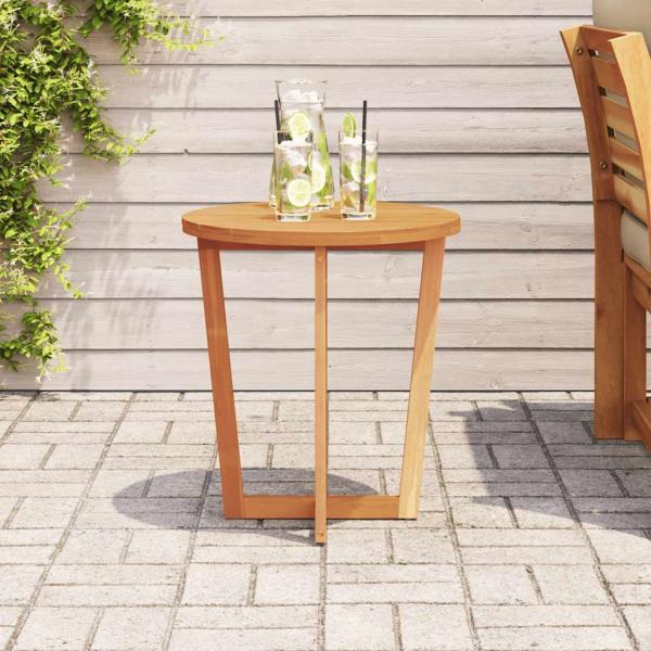 Garten-Beistelltisch Rund Ø55x60 cm Massivholz Akazie