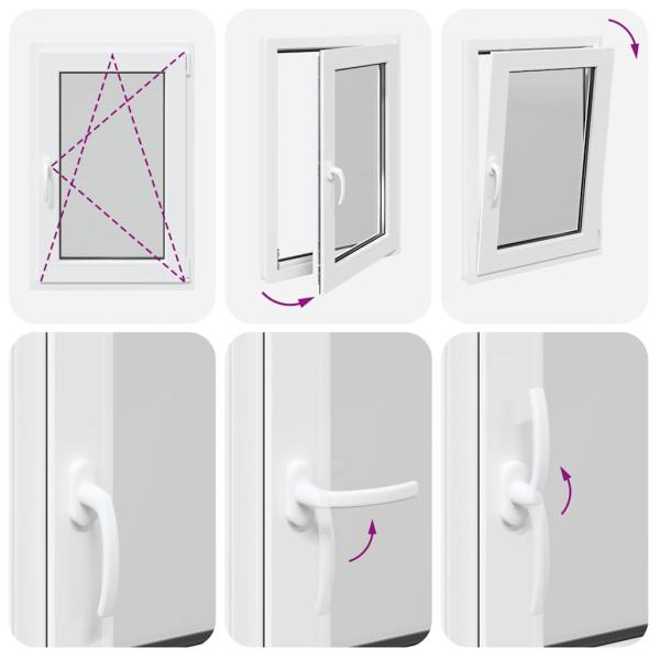 Kellerfenster "RISOR" 60x100 cm Drehkipp DIN Rechts Weiß