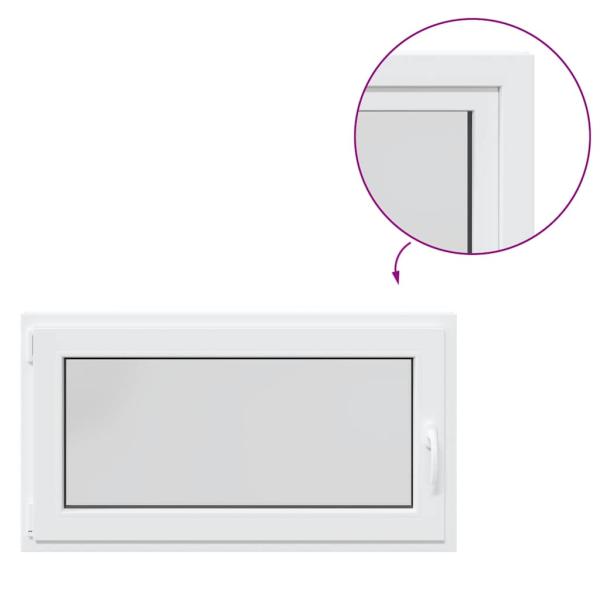 Kellerfenster "RISOR" 110x70 cm Drehkipp DIN Links Weiß