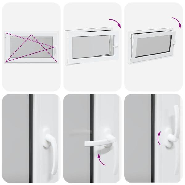 Kellerfenster "RISOR" 100x70 cm Drehkipp DIN Links Anthrazit