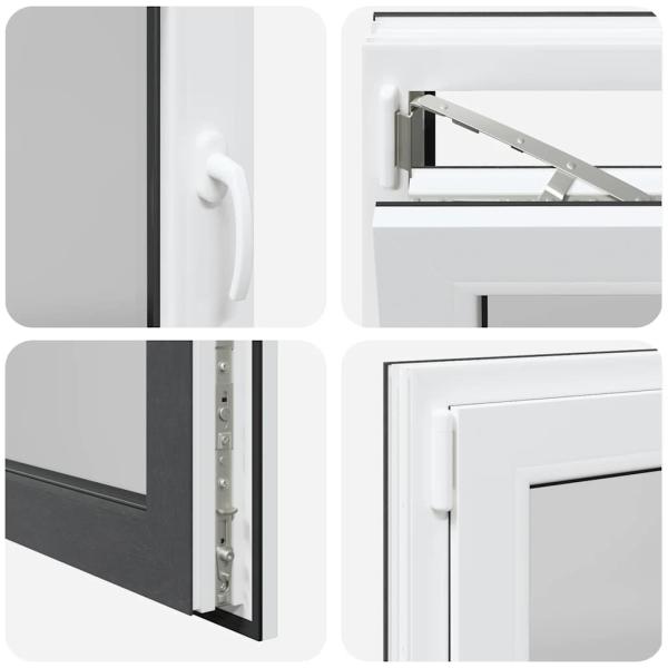 Kellerfenster "RISOR" 100x70 cm Drehkipp DIN Links Anthrazit