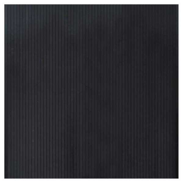 Teppich Rechteckig Schwarz 100x100 cm Bambus