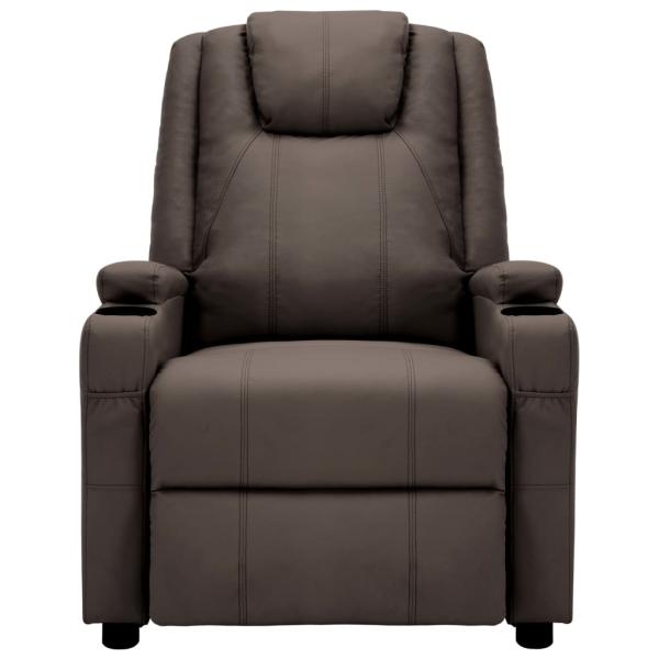 Massagesessel Braun Kunstleder